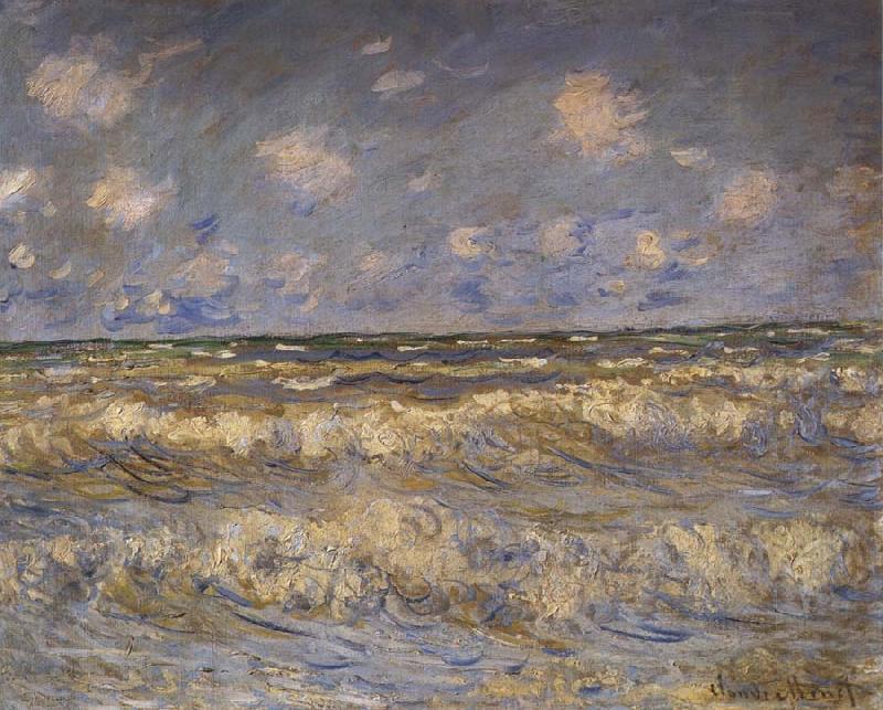 Claude Monet Rough Sea Sweden oil painting art
